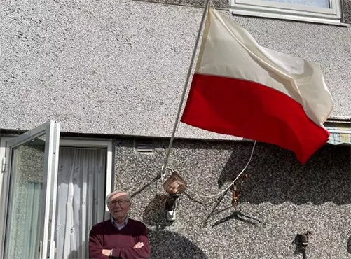 Podziękowania dla Jerzego Jankowskiego z Norwegii w Dniu Flagi Polskiej